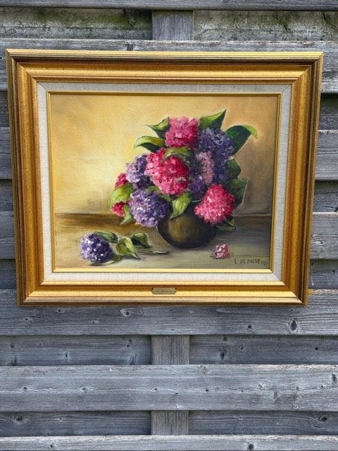 Schilderij, Antiquités & Art, Art | Peinture | Classique, Enlèvement, Classique, Signé, Fleurs