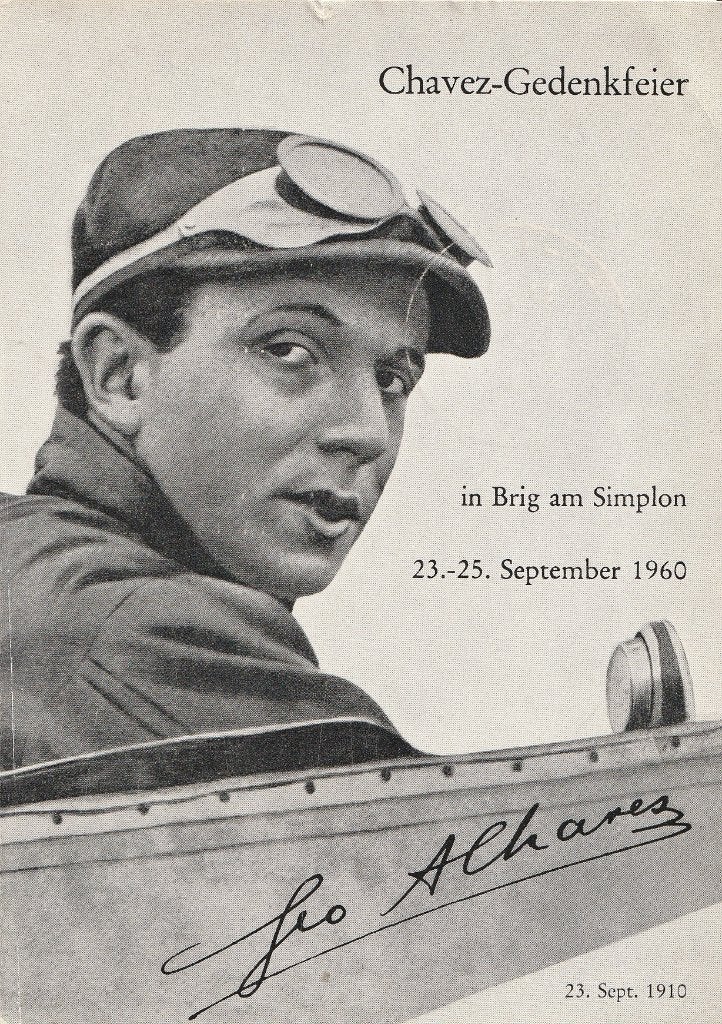50 JARIGE  HERDENKING  ALPENVLUCHT  CHAVEZ + Mooie stempels!, Verzenden, 1940 tot 1960, Gelopen, Overige thema's