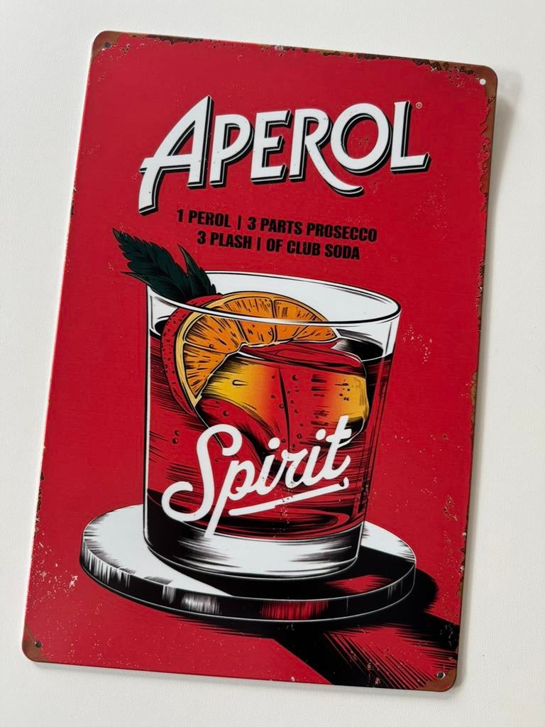Panneau d'affichage en métal Aperol, Enlèvement ou Envoi, Neuf, Panneau publicitaire