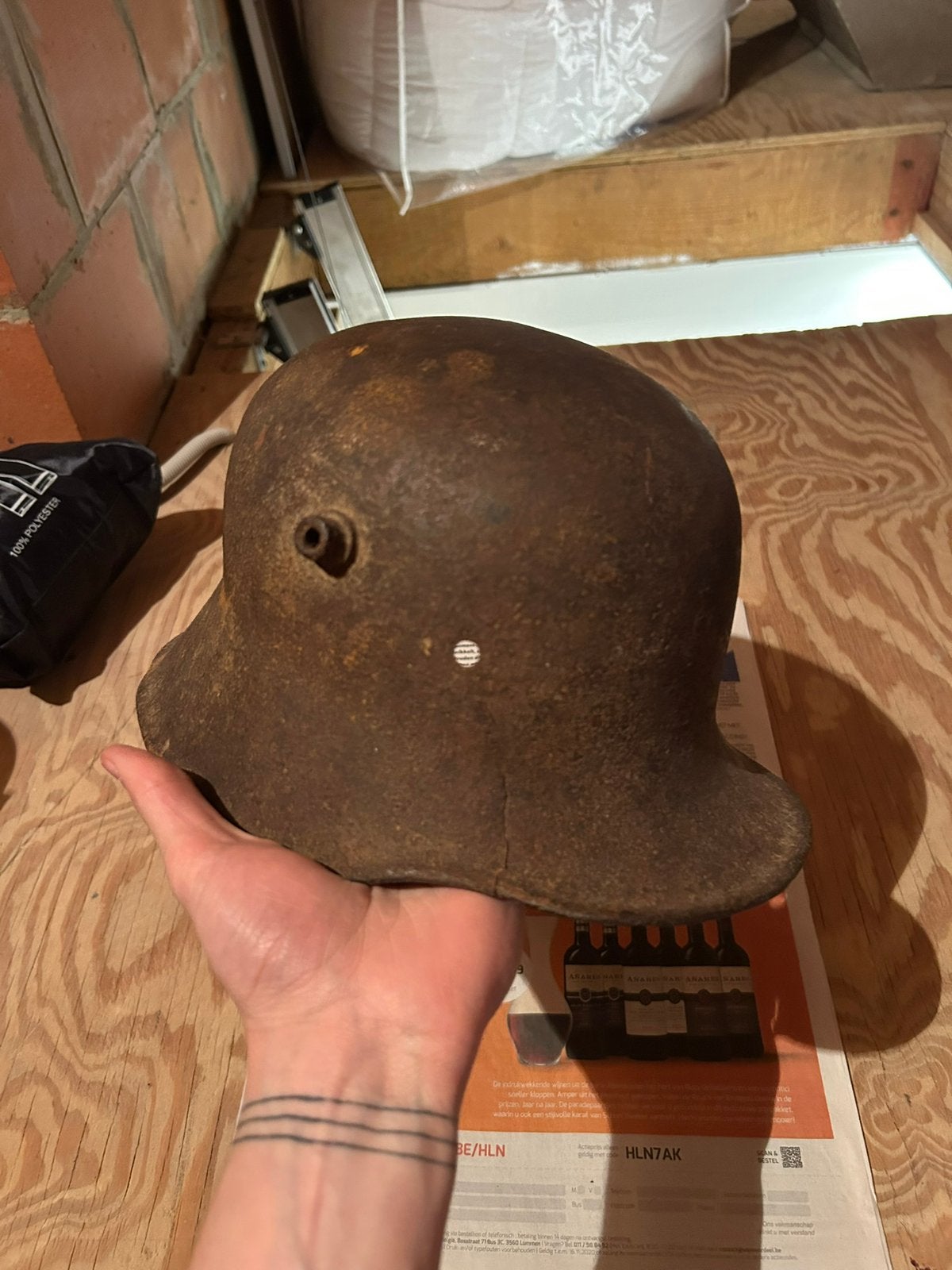 WO1/WW1 Duitse M16 Stahlhelm, Ophalen, Landmacht, Helm of Baret