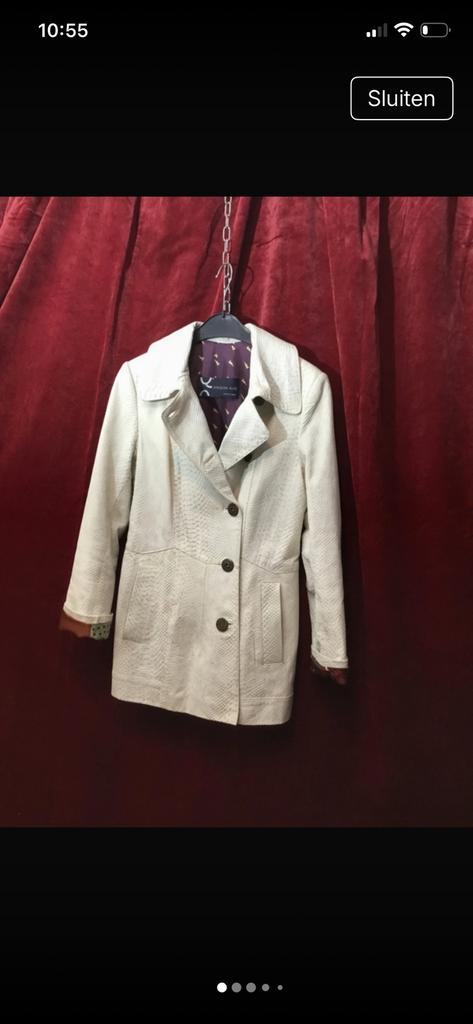 Veste de luxe en cuir d'agneau avec structure en serpent, Vêtements | Femmes, Vestes & Costumes, Enlèvement ou Envoi, Comme neuf