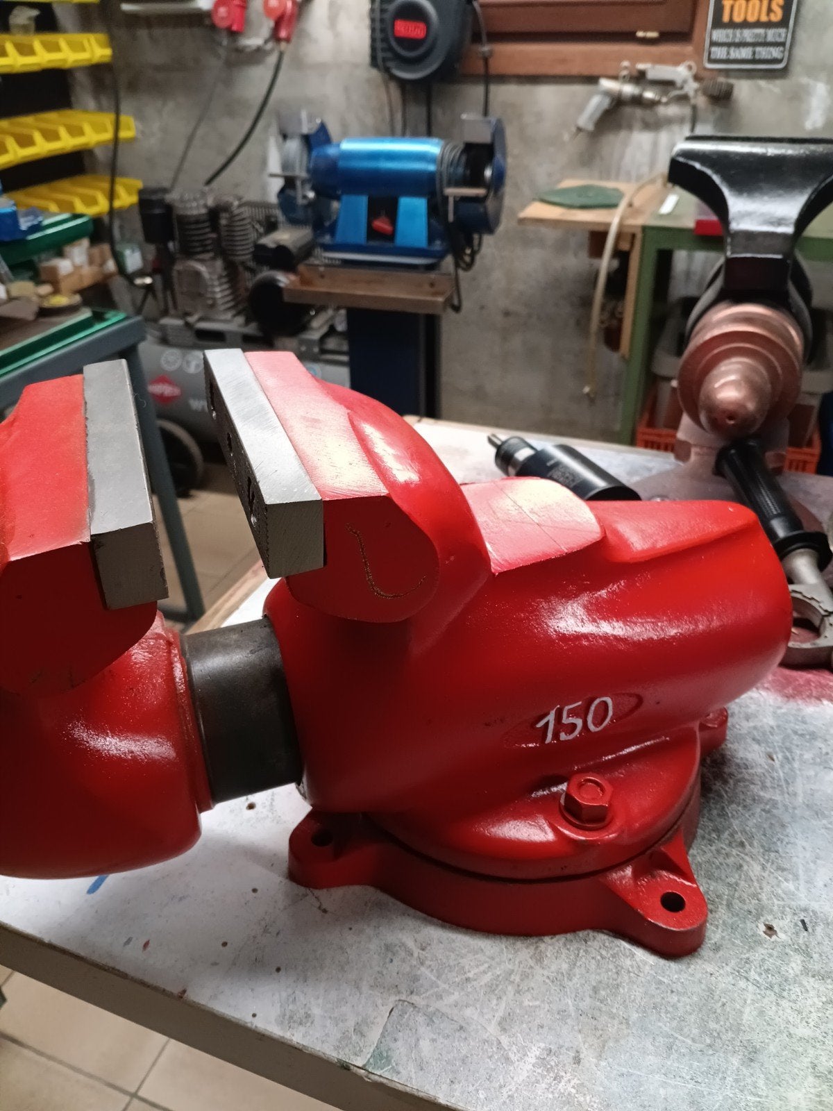 York bankschroef, Ophalen, Bankschroef