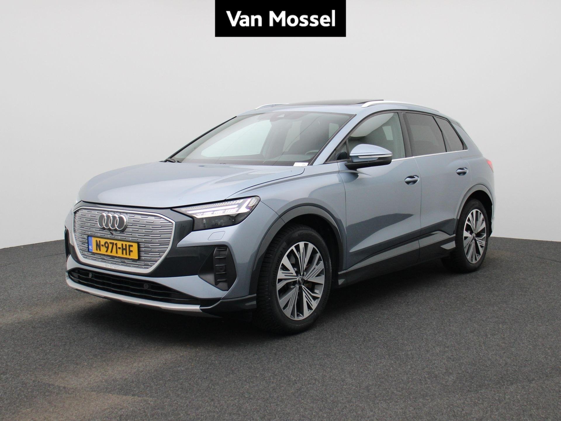 Audi Q4 e-tron 40 Launch edition Advanced Plus 77 kWh | Came, Auto's, Automaat, Gebruikt, Zwart, Blauw