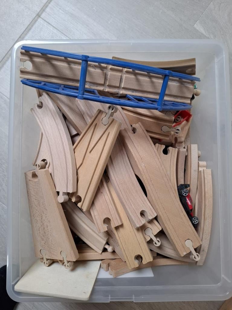 Ikea houten trein., Ophalen