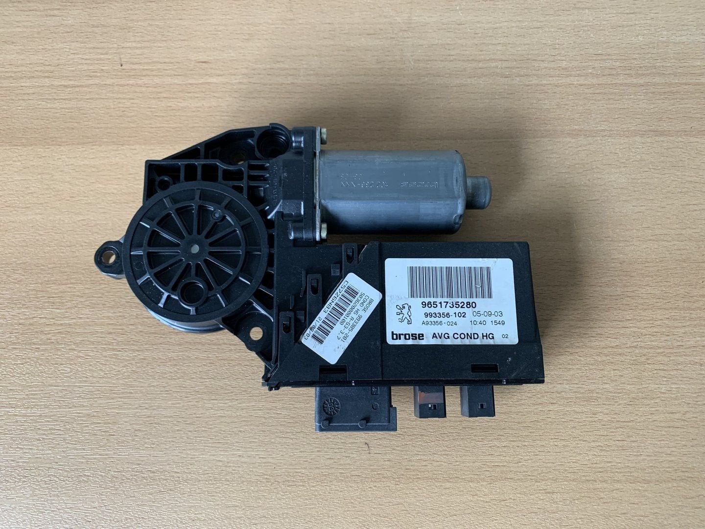 raammotor links peugeot 307CC 2003 tot 2006 9651735280, Autos : Pièces & Accessoires, -, Utilisé, -, Peugeot
