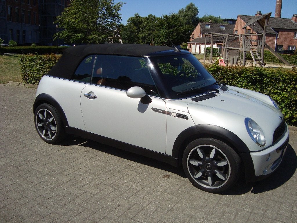 Mini cabriolet side walk, Auto's, Mini, 4 cilinders, Cabriolet, Elektrische ramen, Leder