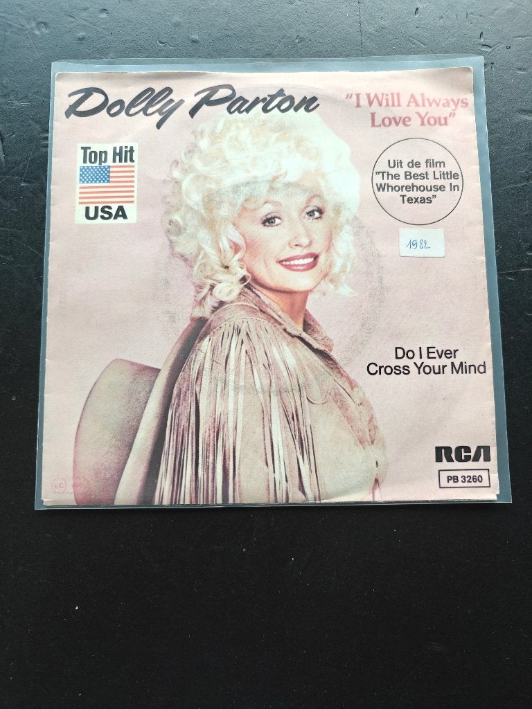 Dolly Parton singel 7", Ophalen, 7 inch, Zo goed als nieuw, Beschermende buitenhoes