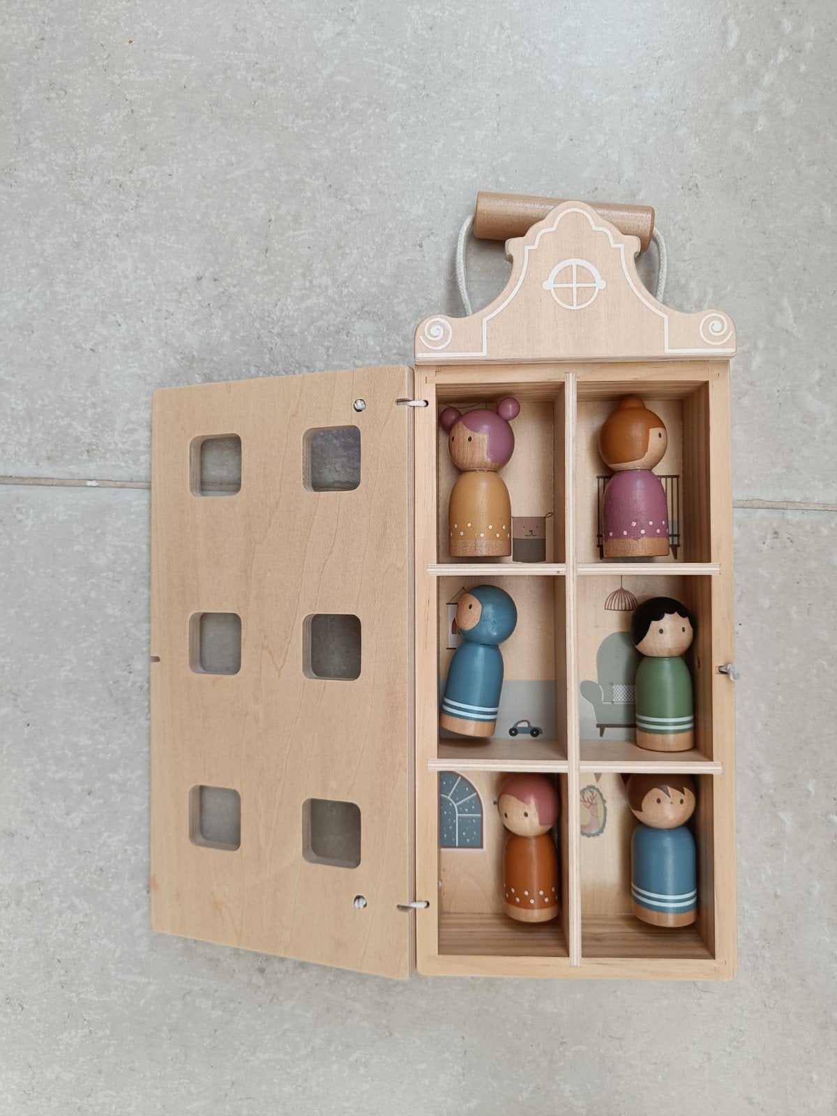 draagbaar poppenhuis, Collections, Maisons de poupées & Accessoires, Enlèvement ou Envoi, Maison de poupées