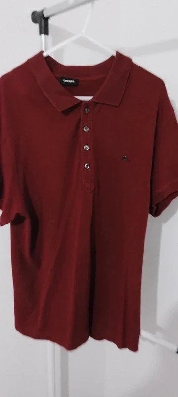 Polo Diesel bordeaux pour homme taille 3XL — coupe ajustée, Rouge, Diesel, Enlèvement ou Envoi, Comme neuf