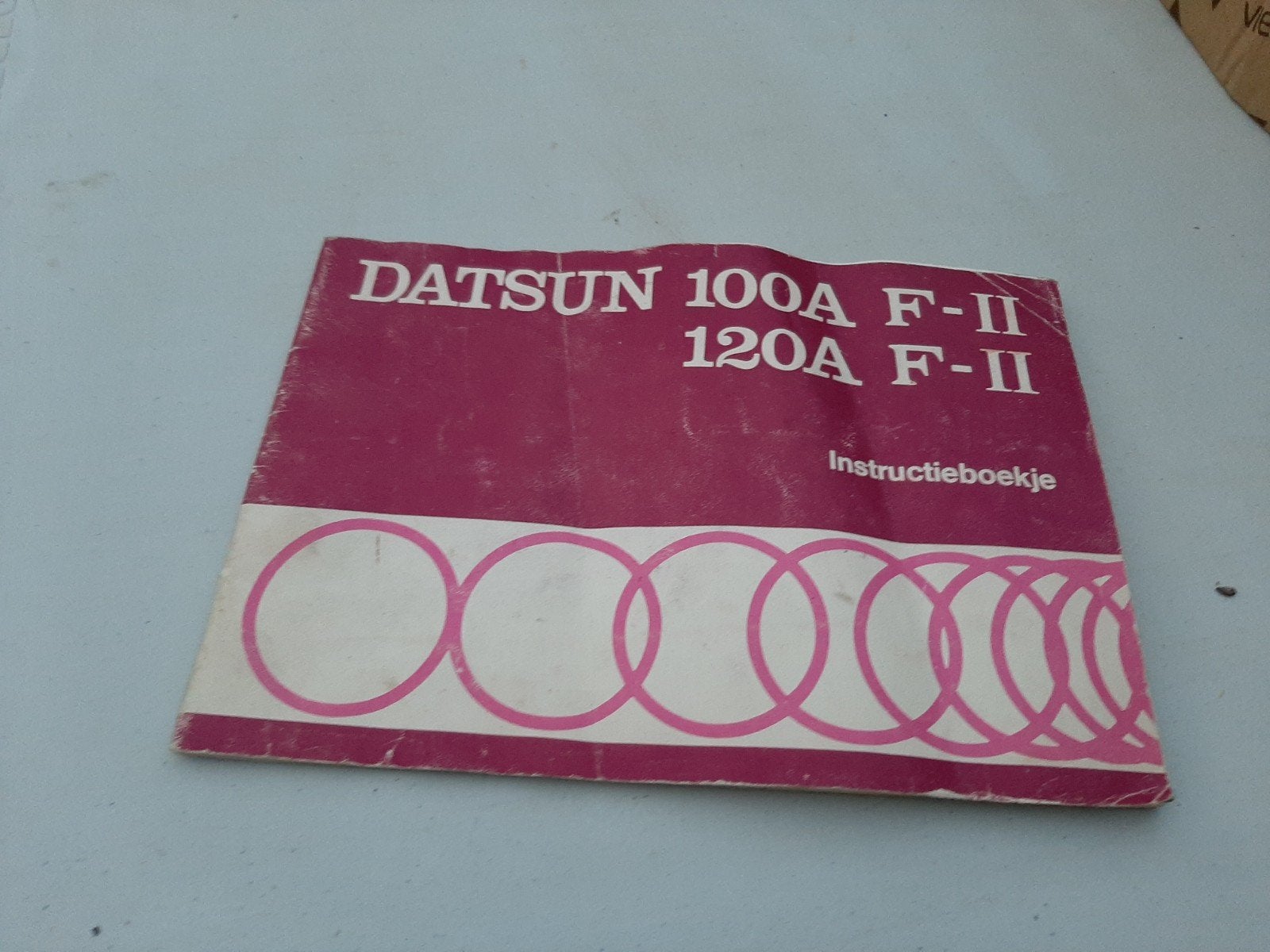 Datsun 100A F-II 120A F-II Instructieboekje, Enlèvement ou Envoi