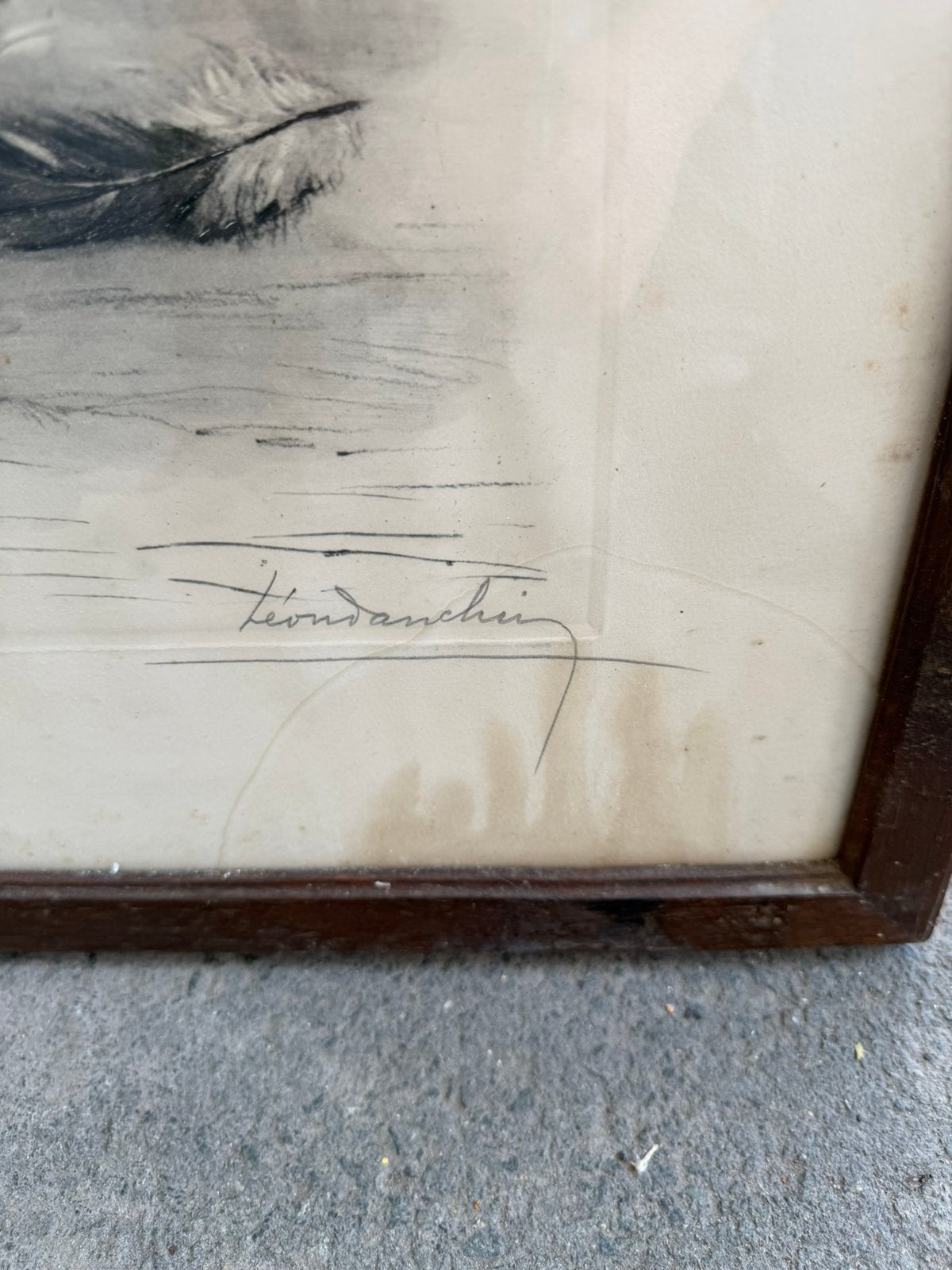 Léon Danchin (1887-1938) — Grote oude lithografie, Gelimiteerde oplage, Ophalen of Verzenden, Dieren en Natuur, Lithografie