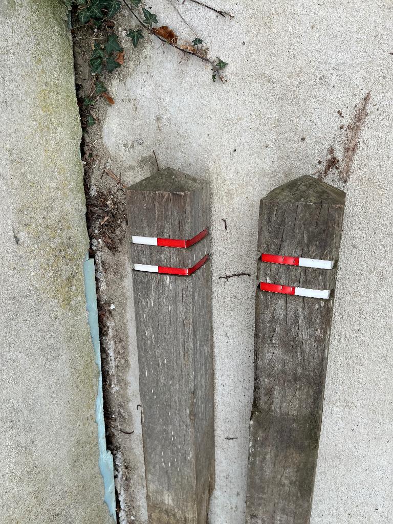 Palen, Moins de 180 cm, Poteaux, Bois dur, Enlèvement
