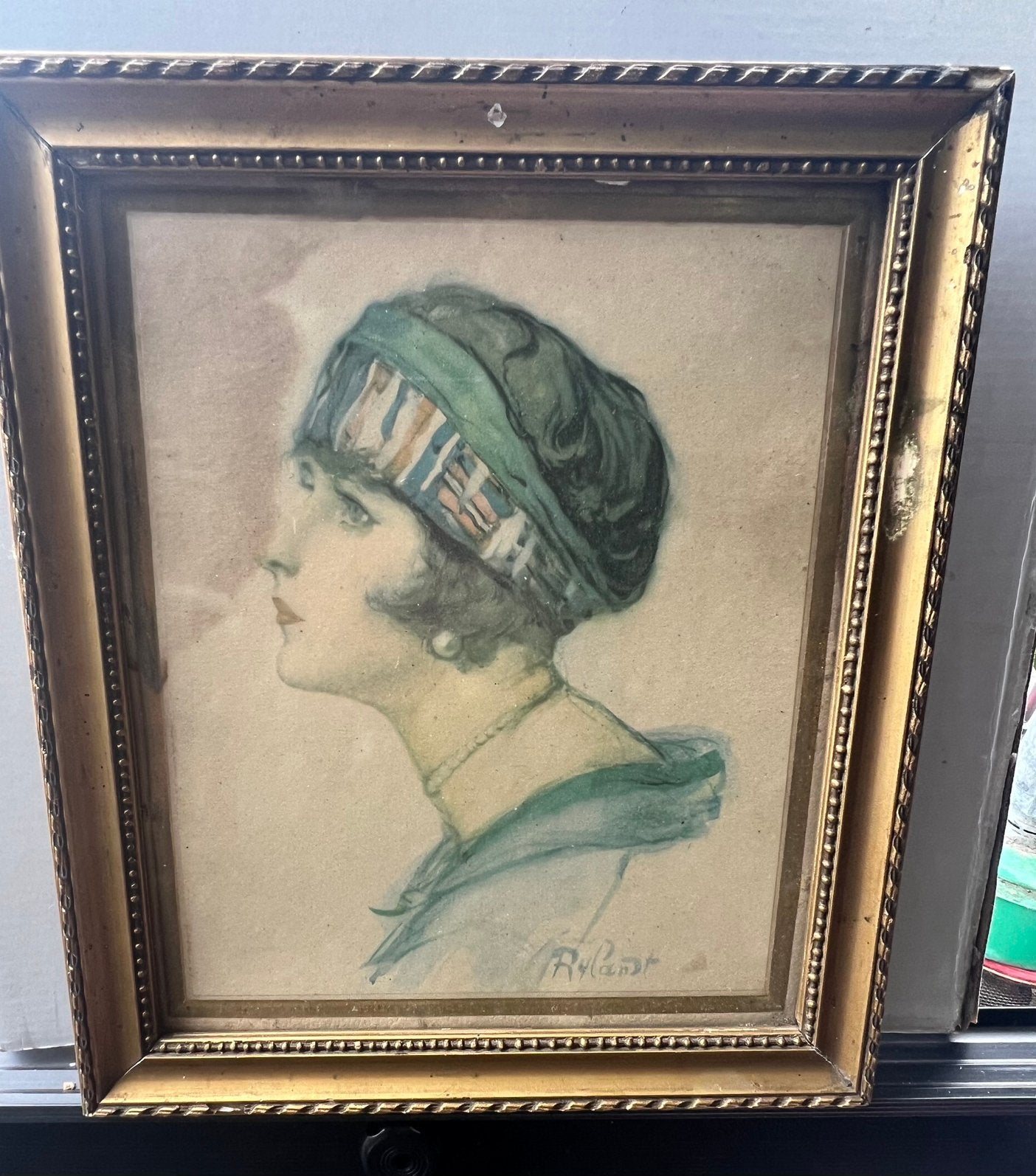 Grote partij mode prenten en tekeningen, Ophalen, Vintage, Ingelijst, Portret of Personen