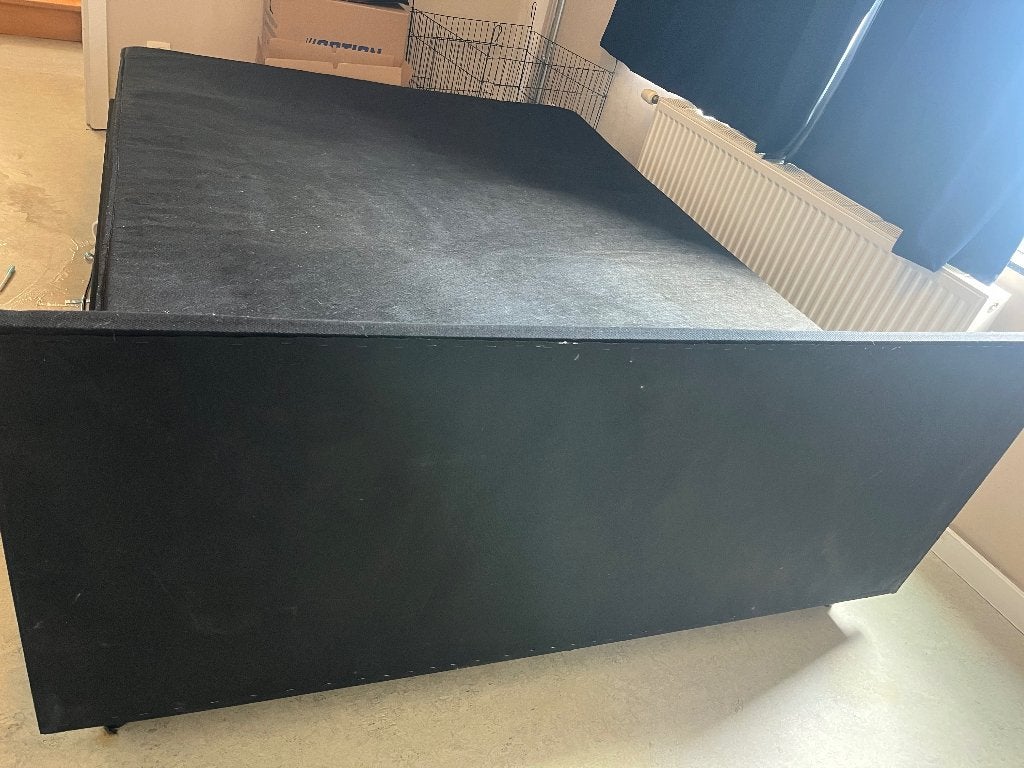 Boxspring d'occasion, Maison & Meubles, Chambre à coucher | Lits boxsprings, Utilisé, 160 cm, 200 cm, Deux personnes, Noir, Enlèvement