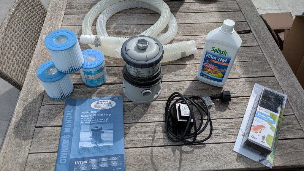 Intex filterpomp zwembad, Ophalen, Gebruikt, Zwembadpomp