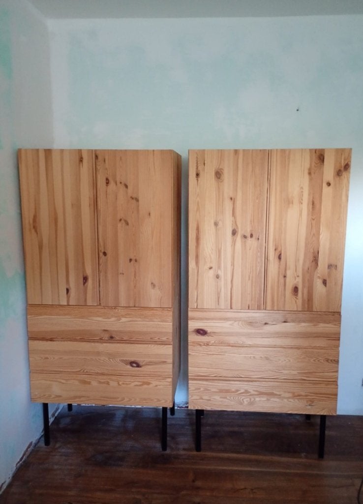 2 kleerkasten, Ophalen, 150 tot 200 cm, Scandinavisch, 25 tot 50 cm