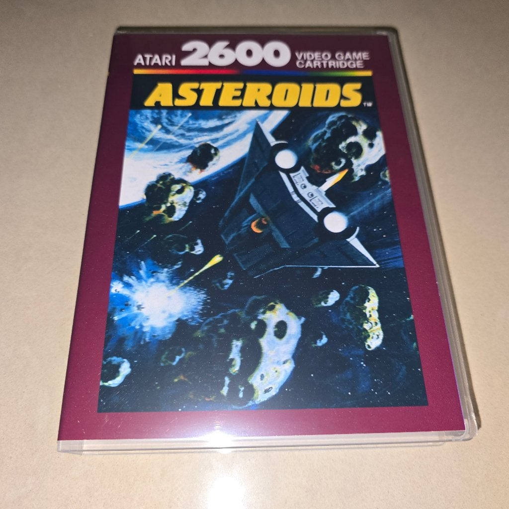 Asteroids Atari 2600 Game Case, Consoles de jeu & Jeux vidéo, Jeux | Atari, Envoi, Comme neuf, Atari 2600