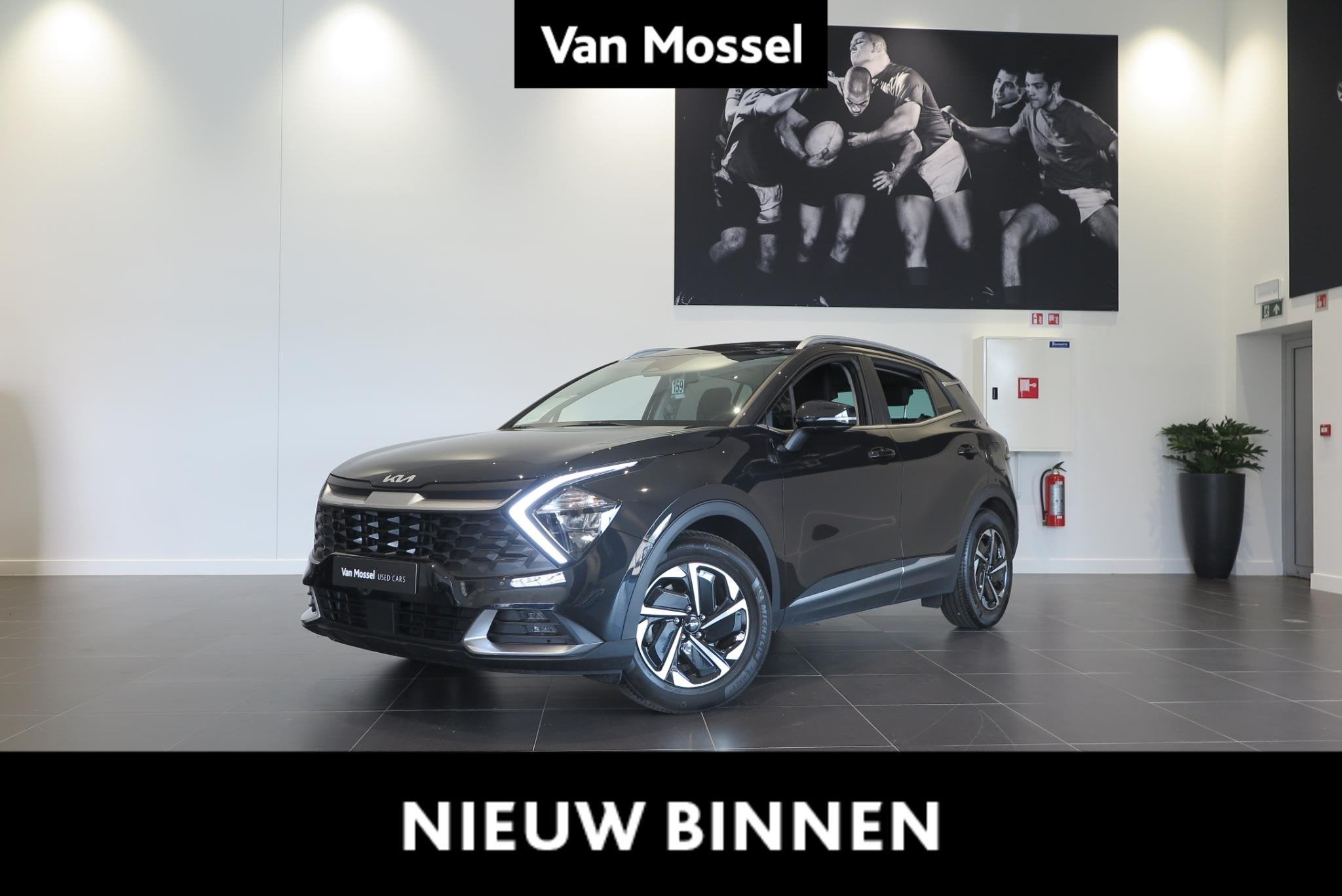 KIA Sportage 1.6 T-GDi 48V 7DCT Pulse, Auto's, Dealer onderhouden, Stof, Gebruikt, Zwart