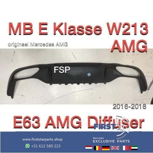W213 E63 AMG Diffuser Mercedes E Klasse 2016-2018 origineel, Gebruikt, -, Ophalen of Verzenden, -