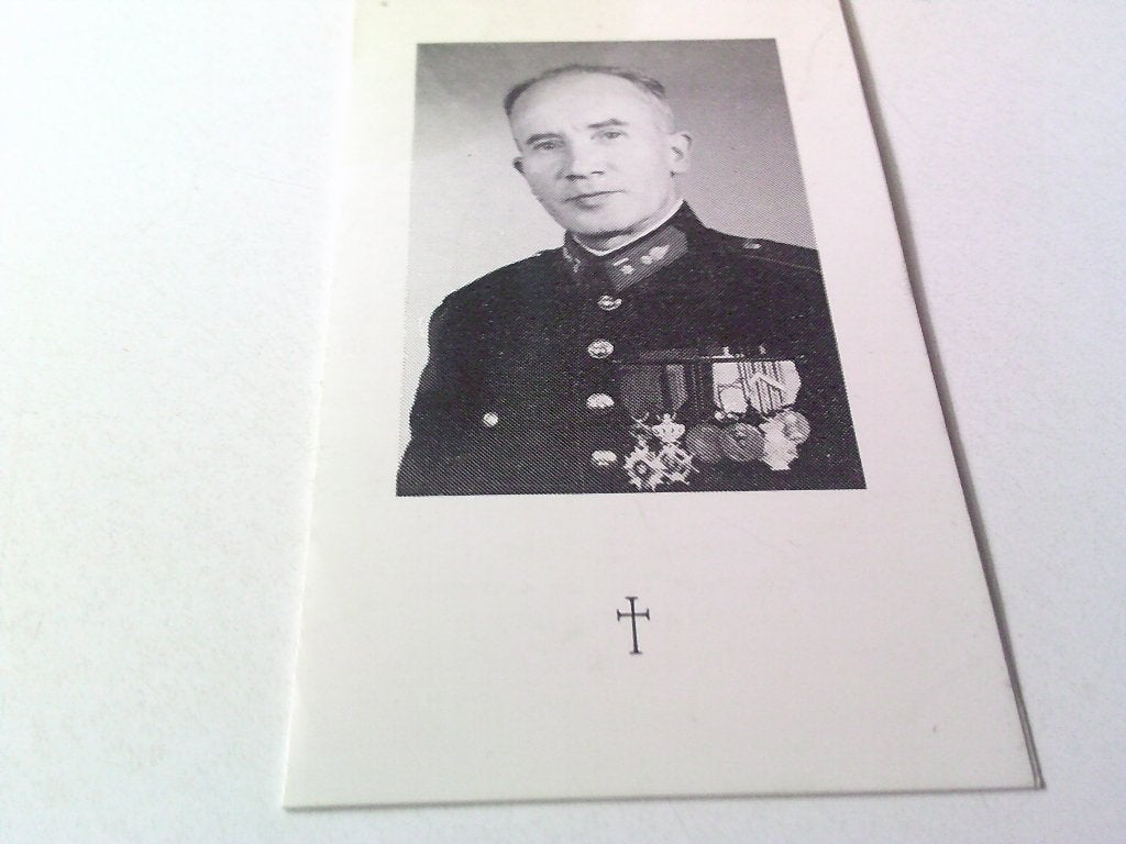 bid prentje jozef  drees  brigadecommandant, Verzamelen, Ophalen, Bidprentje
