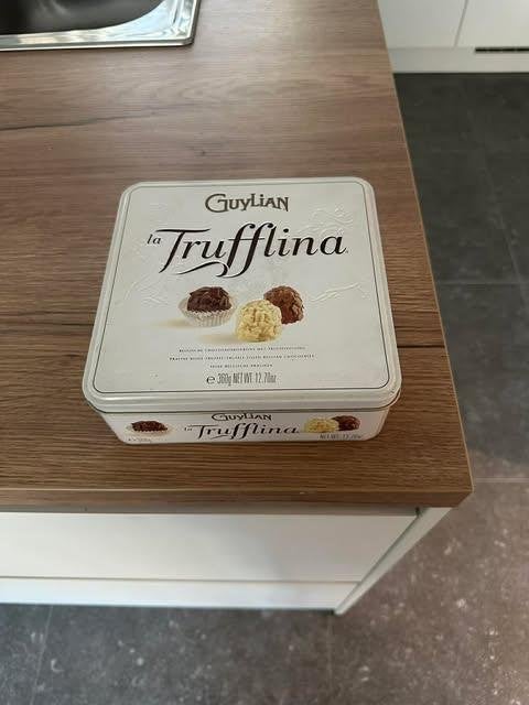 Boîte à trufflina vide Guylian, Collections, Enlèvement, Utilisé, Autre, Autres marques