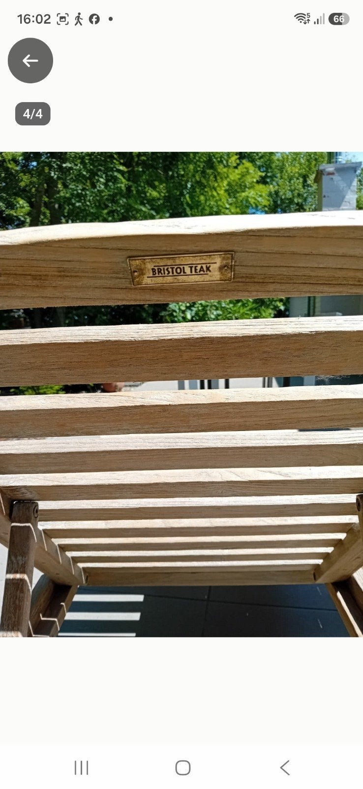 ligbed teak, Tuin en Terras, Ophalen