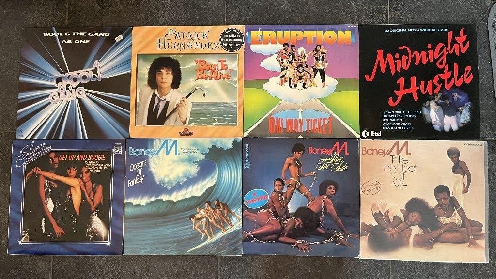 LOT 4 - Disco, soul,.., 16 LP - Boney M, Eruption,..., Enlèvement ou Envoi, Pop, Utilisé, LP