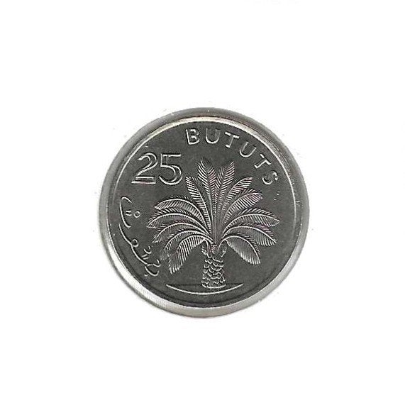 Gambia, 25 Bututs 1971., Postzegels en Munten, Munten | Afrika, Ophalen of Verzenden, Overige landen, Losse munt