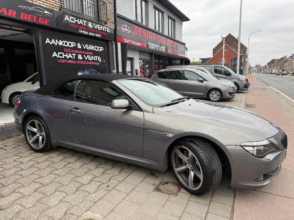 BMW 650 Belgische auto 36000km Carnet BMW*Carpas compleet*, Automaat, Euro 5, Zwart, Cabriolet