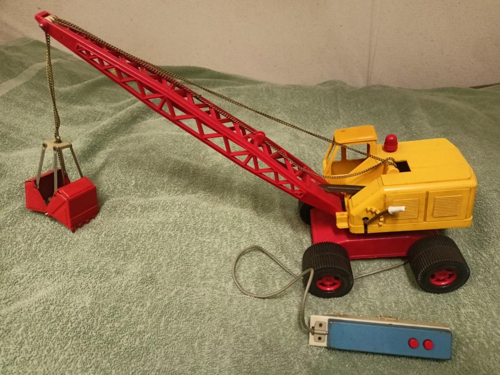 Vintage speelgoed kraan Gama 373 uit de jaren 60, Ophalen of Verzenden