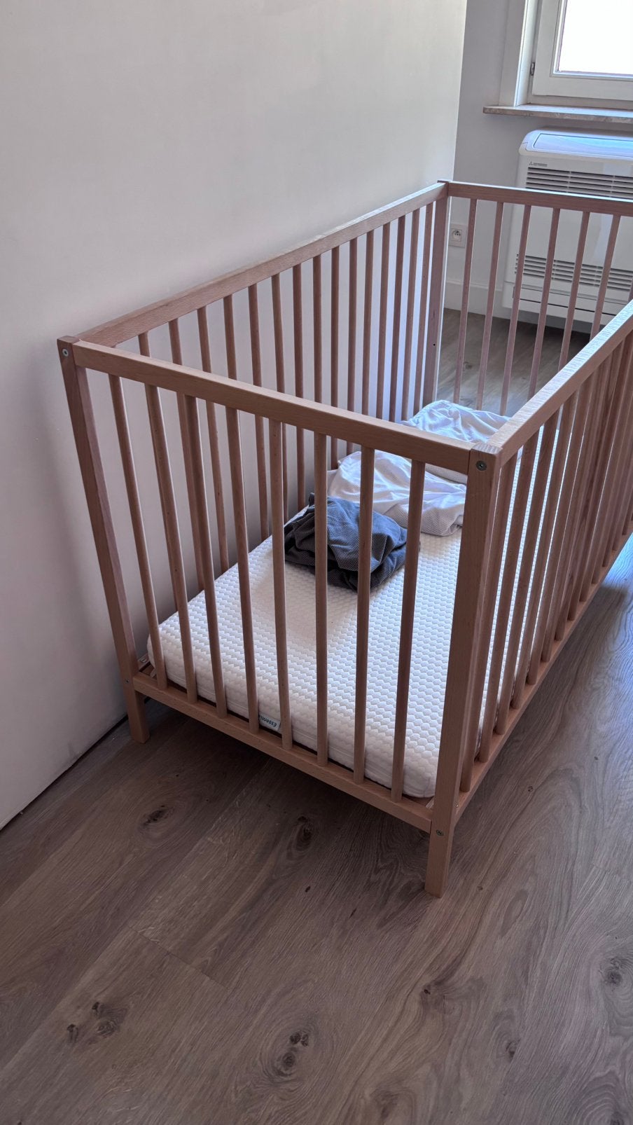 Babybed + aeromoov matras + overtrekken, Ophalen, Gebruikt