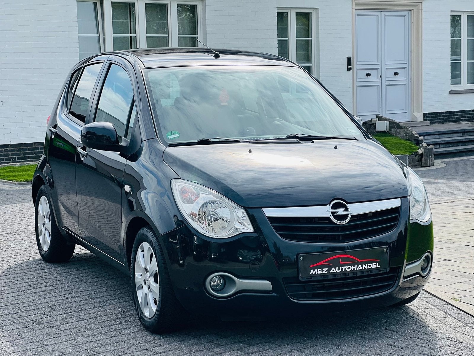 OPEL AGILA 1.2i * BENZINE * 49.000 KM * 1 ste eig * AIRCO *, Auto's, Zwart, Bedrijf, 5 deurs, Euro 4
