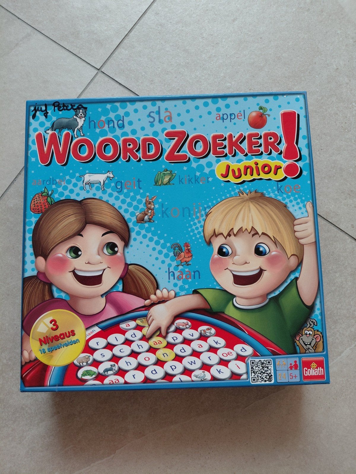 woordzoeker junior, Ophalen