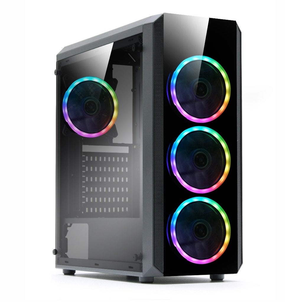 Gaming PC case 4x 120 mm RGB Fan, Computers en Software, Computerbehuizingen, Ophalen of Verzenden, Nieuw