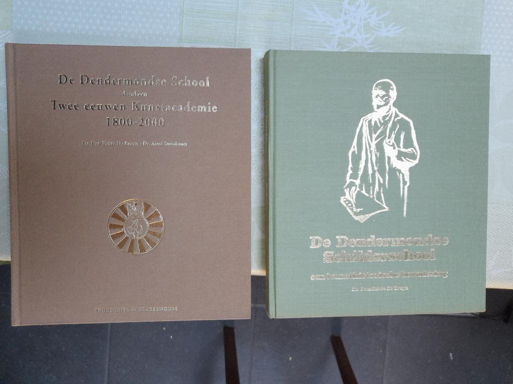 2 boeken Dendermondse school, zie foto, Enlèvement, Comme neuf, Peinture et dessin, Diverse auteurs
