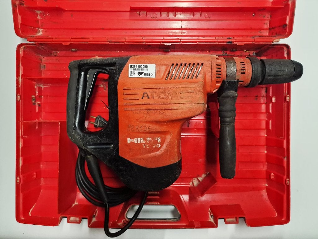 Hilti-TE70 ATC boor- en breekhamer + koffer, Doe-het-zelf en Bouw, Boor- en/of Breekhamer, Ophalen of Verzenden, Klopboormechanisme