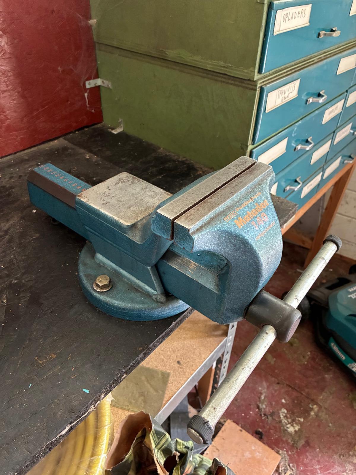 Ridgid Matador 140 bankschroef (140mm), Ophalen, Zo goed als nieuw, Bankschroef