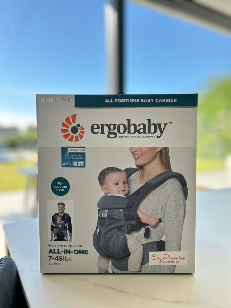 Ergobaby draagzak - All positions NIEUW, Ophalen, Zo goed als nieuw, Draagzak