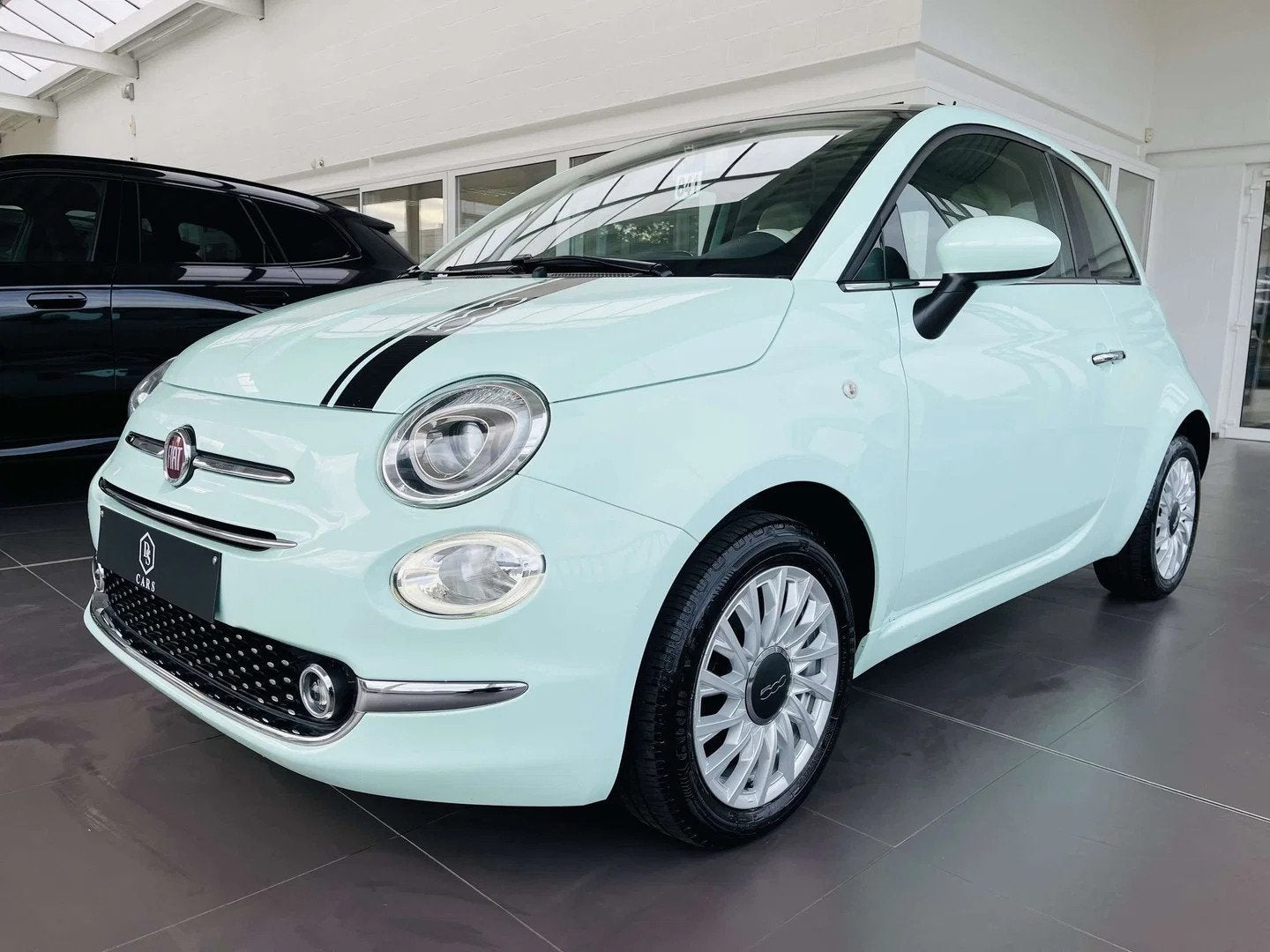 Fiat 500 1.2i * GARANTIE + TOIT PANO + CLIM * (bj 2017), 4 zetels, Stof, Gebruikt, 4 cilinders
