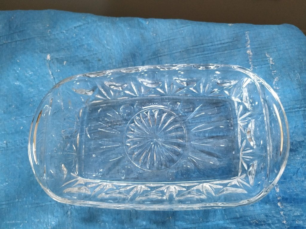 nieuw glazen schaaltje, vintage stuk nooit gebruikt..., Ophalen of Verzenden