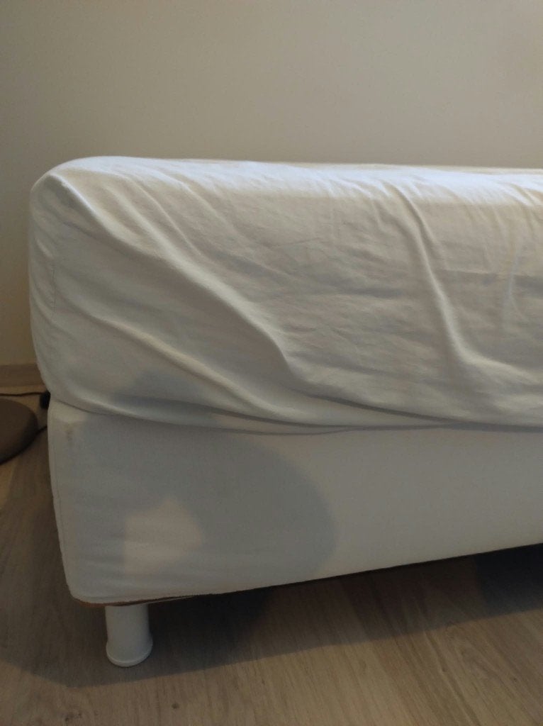 1 persoonsbed - Perfecte staat. Amper gebruikt., Ophalen, 90 cm, Eenpersoons, Wit