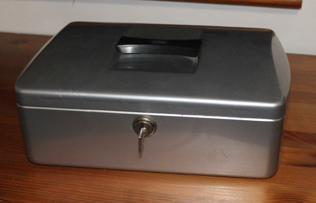 BURGWACHTER METALEN CASH BOX, Enlèvement ou Envoi