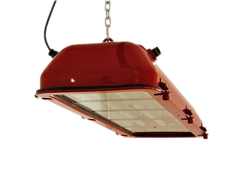 Hanglamp, biljartlamp, bunkerlamp, Verre, Enlèvement, Utilisé, Vintage, industrieel