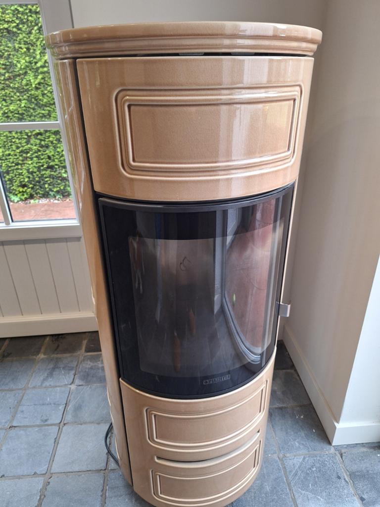 Pelletkachel beige Piazetta  11KW, Huis en Inrichting, Kachels, Ophalen, Pelletkachel