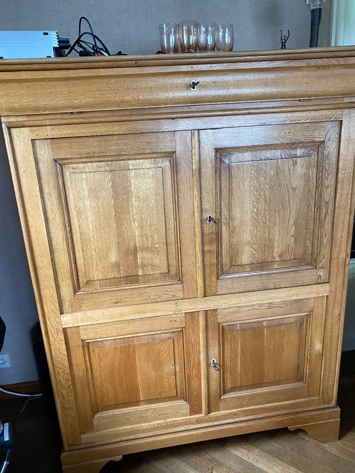 Armoire, 120 à 170 cm, Comme neuf, Enlèvement, Chêne