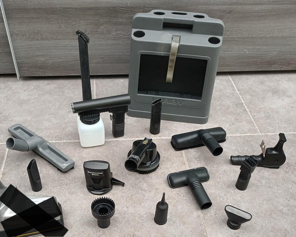 Opbergbox met verschillende hulpstukken voor de kirby, Elektronische apparatuur, Onderdelen en Toebehoren, Ophalen of Verzenden