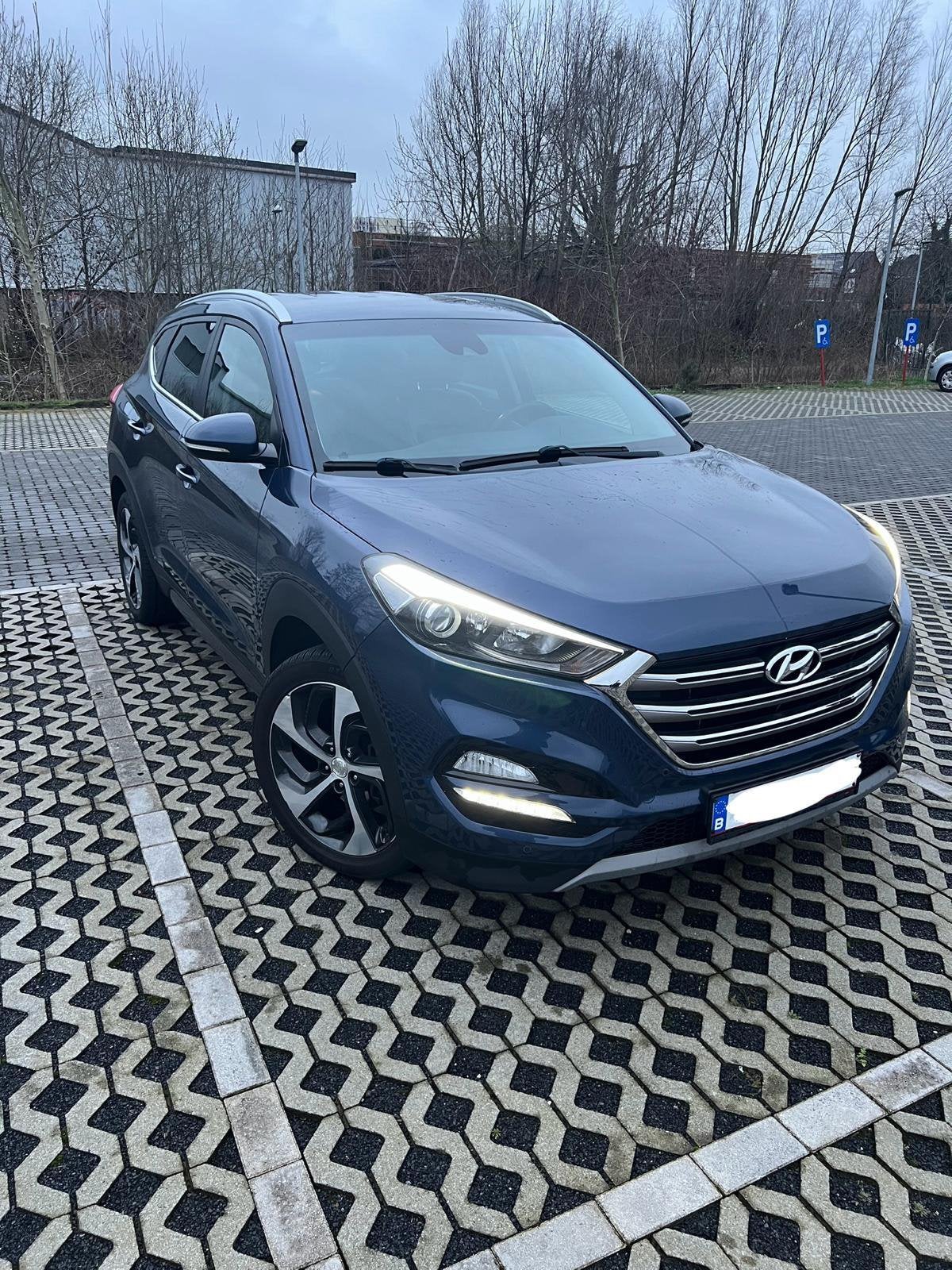 Hyundai tucson, Auto's, 4 cilinders, Blauw, Leder, 5 deurs