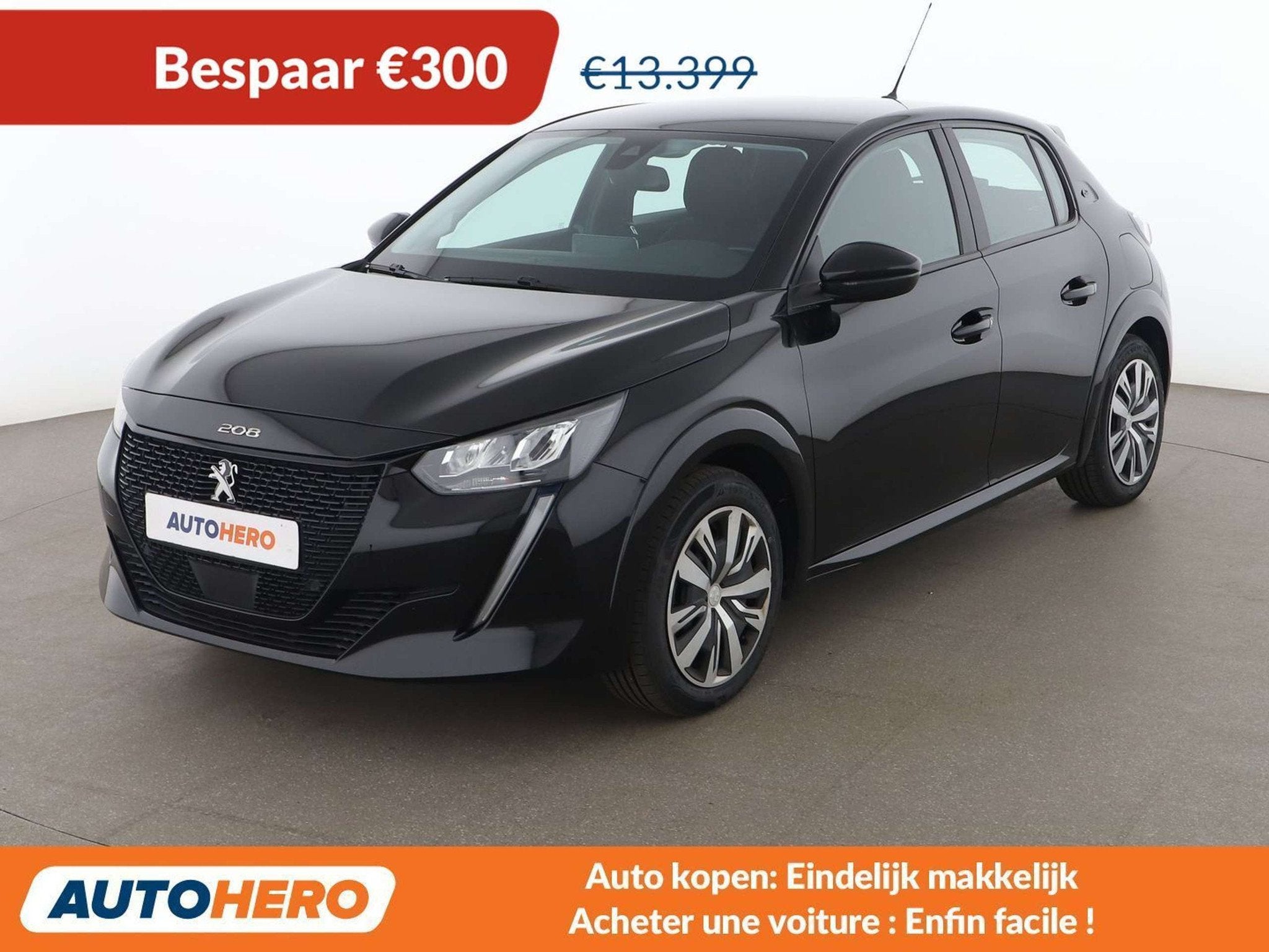 Peugeot e-208 electric drive 100 kW Active Business, Auto's, Stof, Gebruikt, Zwart, 136 pk