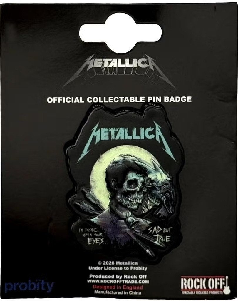 Metallica - Sad But True - Pin officiële merchandise, Ophalen of Verzenden, Nieuw