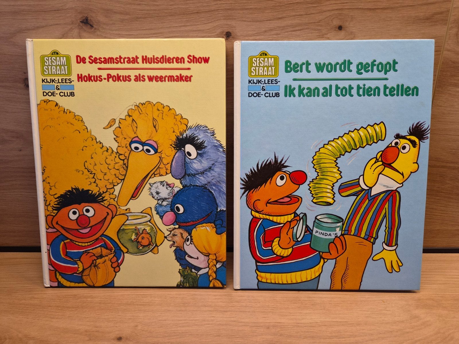 Vintage Sesamstraat boekjes (Set van 2) - Bert & Ernie, Boeken, Ophalen of Verzenden